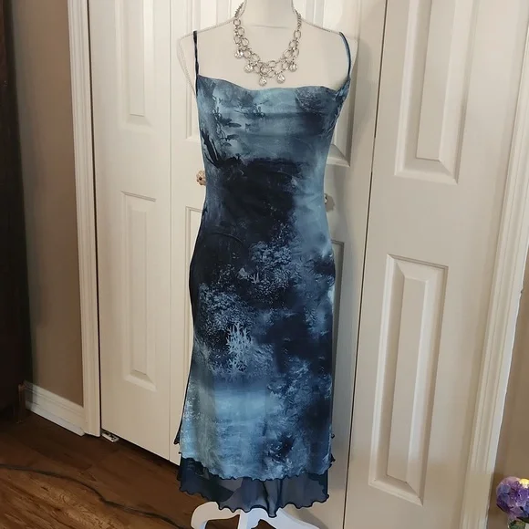Cider | Dresses | Cider Nwt Womens Dress Size Medium Baby Blue Green Lining 